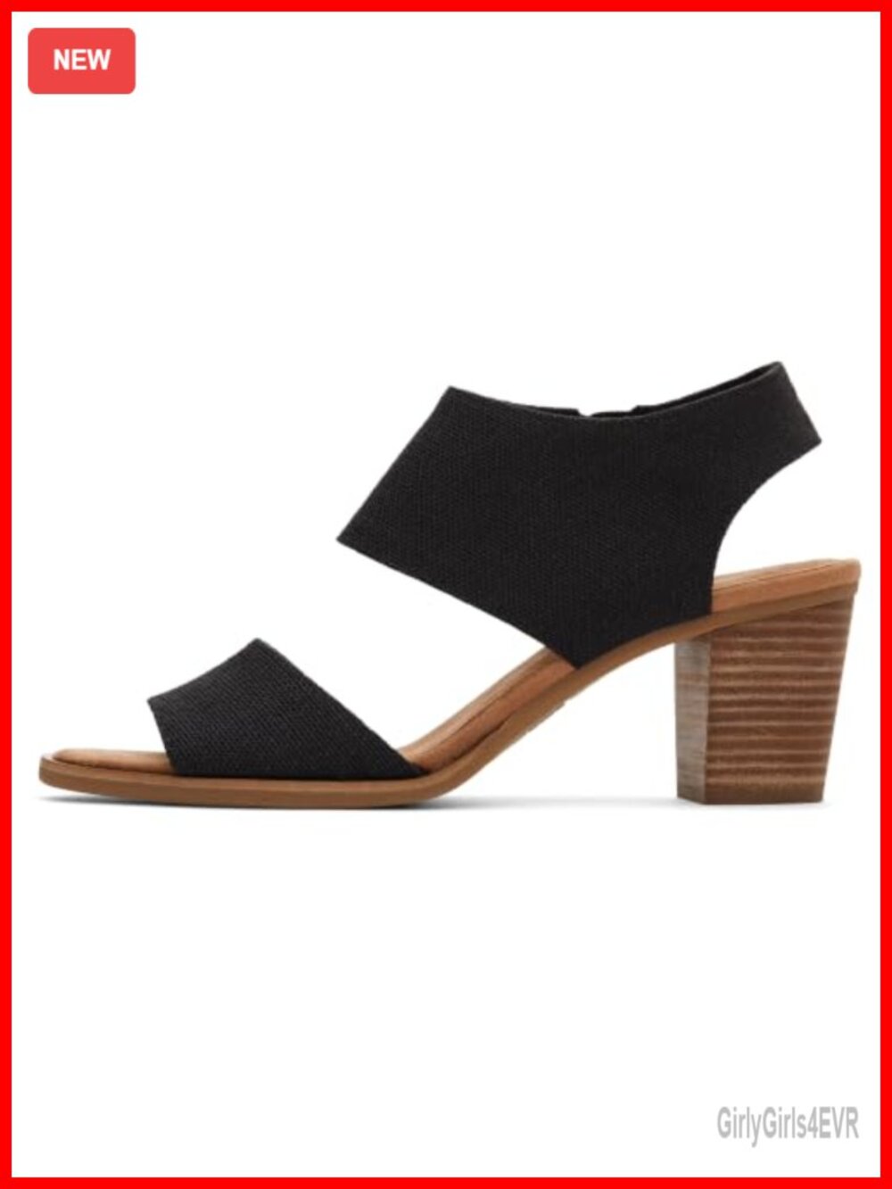 Majorca Cutout Heeled Sandal Textile Upper Block Heel Ankle Strap Zip